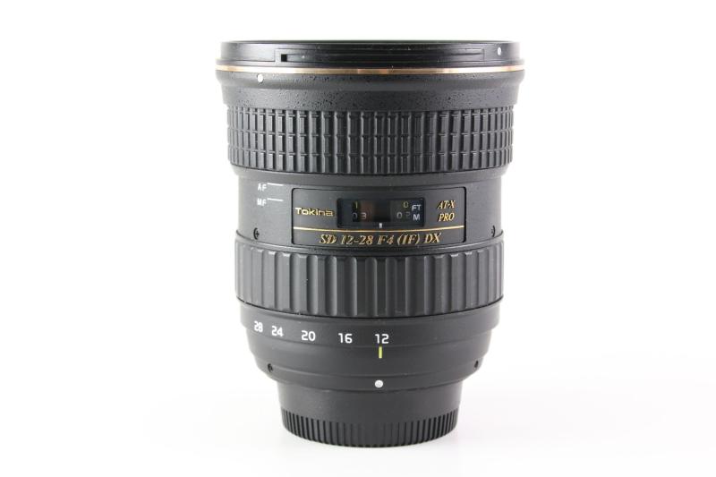 【中古】Tokina 望遠レンズ AT-X 12-28 F4 PRO DX 12-28粍 F4 (IF) ASPHERICAL ニコン用 APS-C相応う