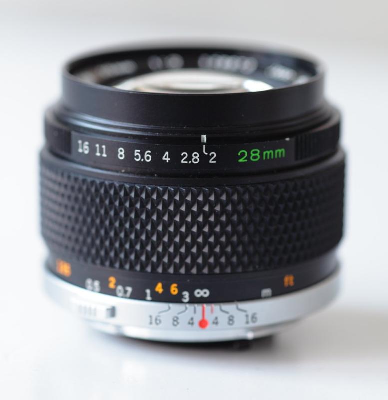 【中古】Olympus MF水晶体 MC OM 28粍 F2