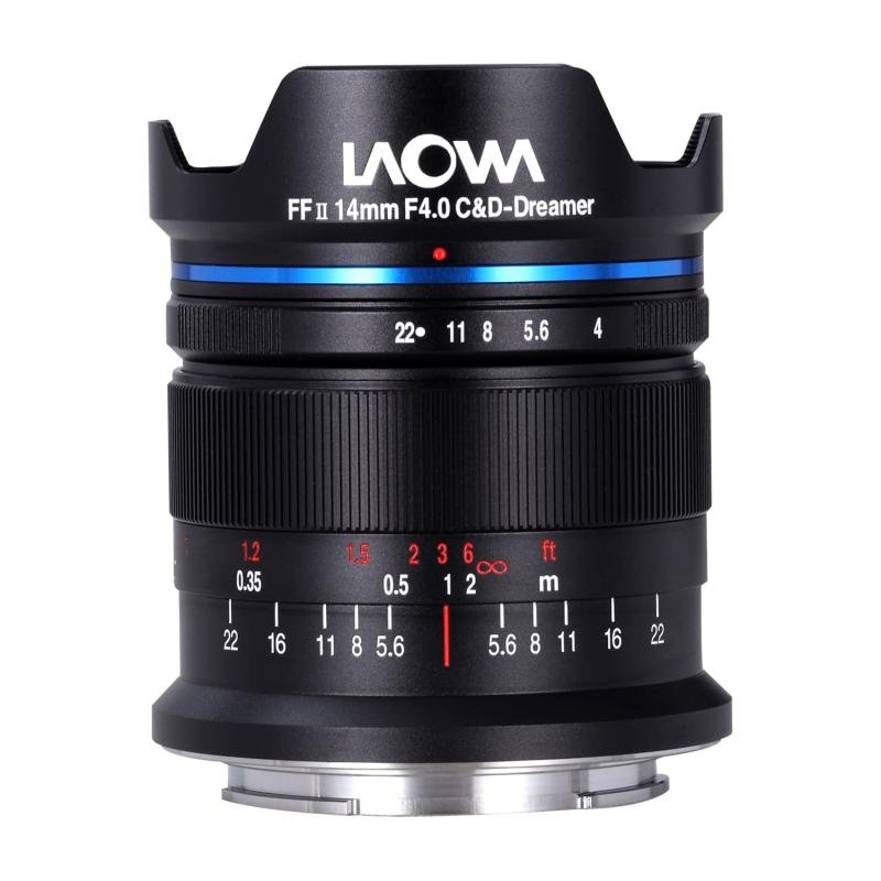 【中古】LAOWA ラオワ 広角水晶体 14粍 F4 ZERO-D キヤノン RF フルサイズ 黒いこと LAO0092