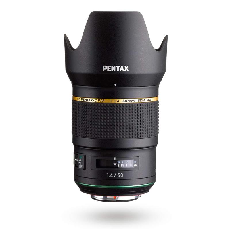 【中古】Pentax 固定ディスク Pentax D FA 50粍 1.4 SDM AW 盛りだくさんひな形 全天候写真機水晶体 黒いこと