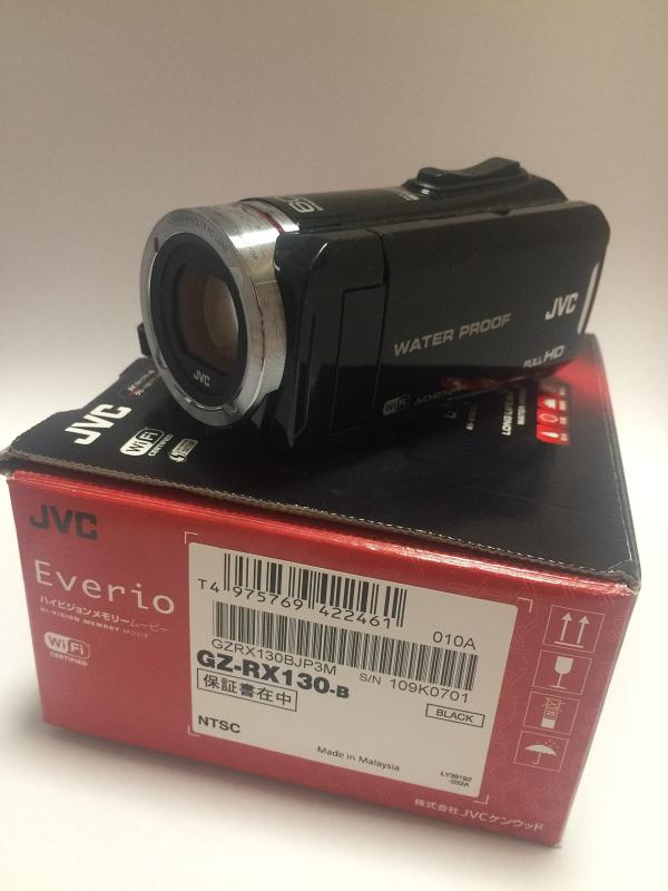 【中古】JVC KENWOOD JVC ビデオカメラ ブラック 防水5m防塵仕様 内蔵メモリー64GB ブラック GZ-RX130-B カメラ 中古 人気 おすすめ 高画質