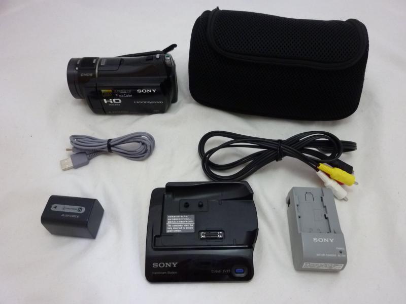 【中古】SONY フルハイビジョンビデオカメラ Handycam (ハンデカム) 黒いこと CX7 HDR-CX7