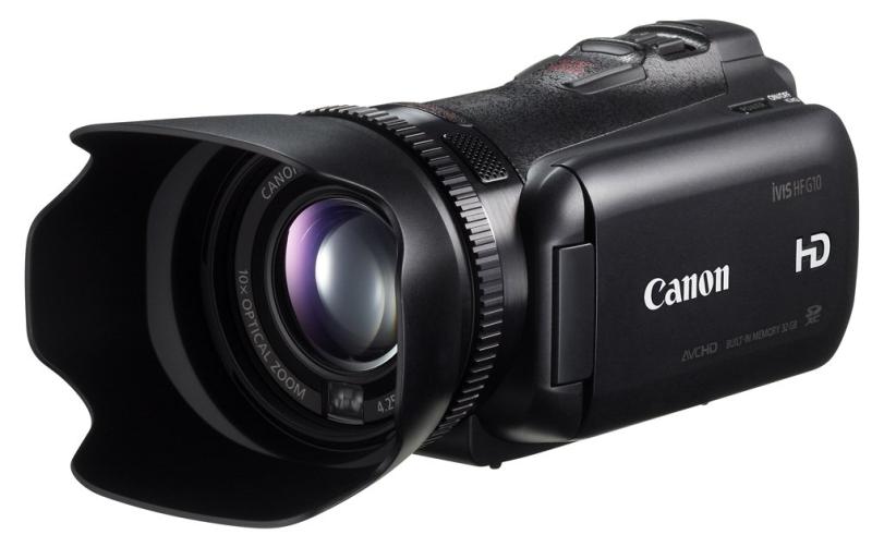 【中古】Canon デジタルテレビカメラ iVIS HF G10 IVISHFG10 光学10倍 光学式手ブレ手を加える 内蔵記憶装置32GB