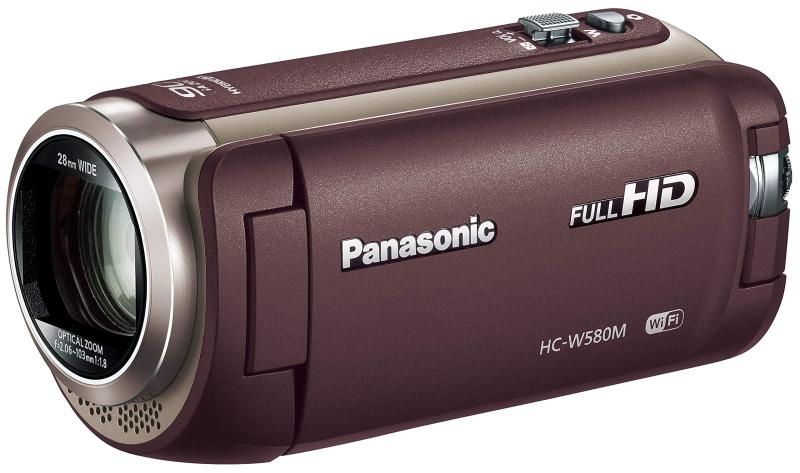 【中古】パナソニック 固定ディスクテレビカメラ W580M 32GB 補欠選手写真機積み上げる 高倍率90倍望遠レンズ 赤銅色 HC-W580M-T