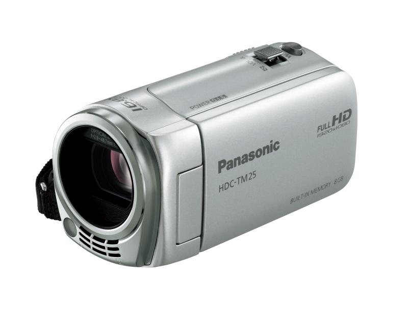 【中古】パナソニック デジタルハイビジョンビデオカメラ TM25 内蔵記憶装置8GB しろがね色 HDC-TM25-S