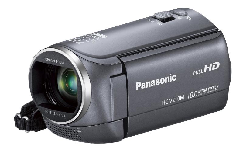 【中古】パナソニック デジタルハイビジョンビデオカメラ V210 内蔵記憶装置8GB 薄墨色 HC-V210M-H