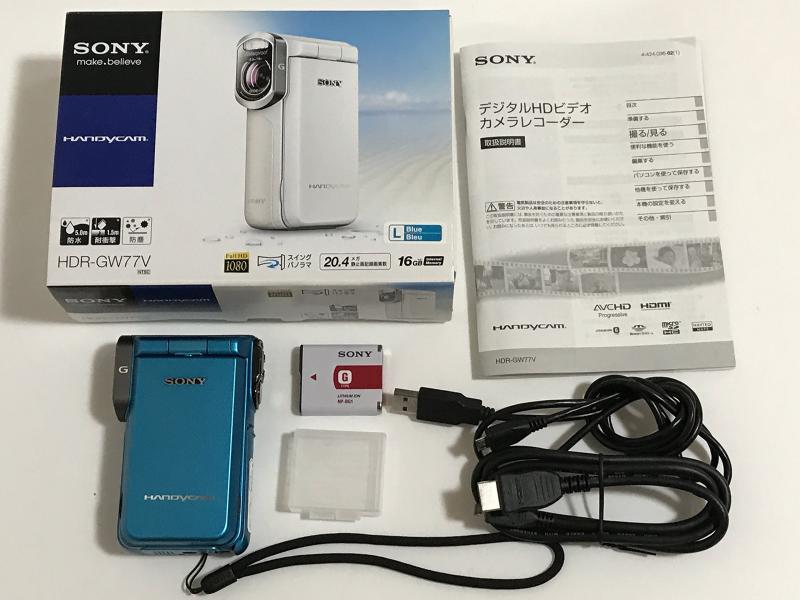 【中古】SONY デジタルHDビデオカメラレコーダー ブルー HDR-GW77V/L ブルー カメラ 中古 人気 おすすめ 高画質