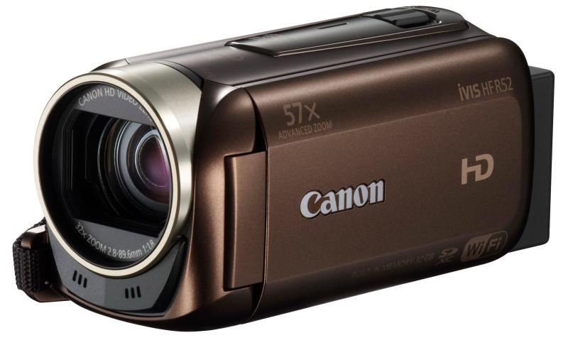 【中古】Canon デジタルビデオカメラ iVIS HF R52 ブラウン 光学32倍ズーム IVISHFR52BR
