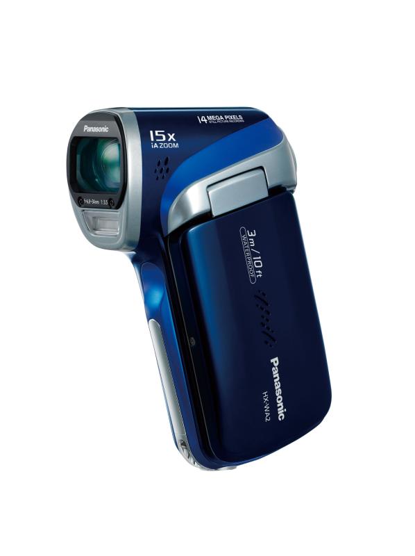 【中古】パナソニック デジタルムービーカメラ WA2 防水仕様 ディープブルー HX-WA2-A