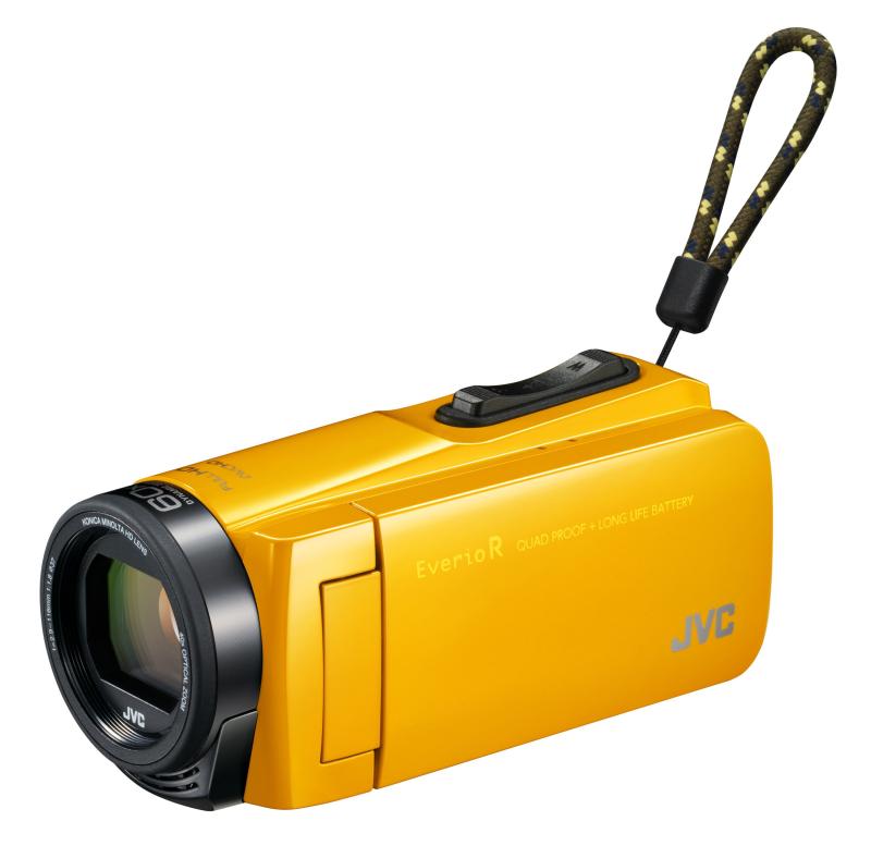 【中古】JVCKENWOOD JVC ビデオカメラ Everio R 防水 防塵 32GB マスタードイエロー GZ-R470-Y