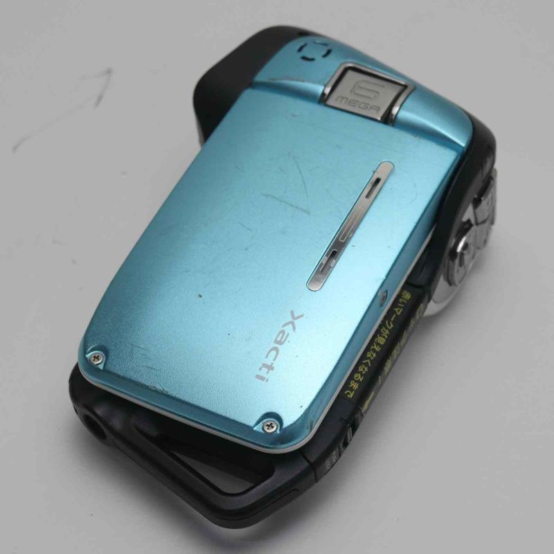 【中古】SANYO 雨合羽型デジタルムービーカメラ Xacti (ザクティ)続きもの (米国海兵隊員青碧) DMX-CA65(L)