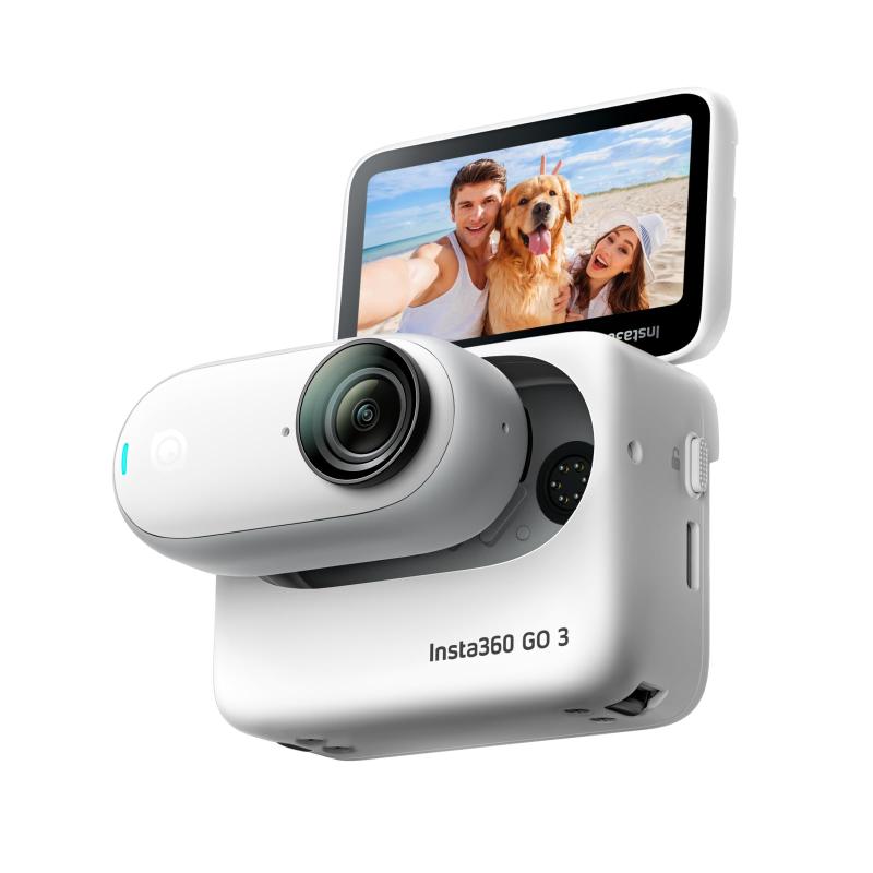 【中古】GO 3 (128GB) - 小型・軽量アクションカメラ、携帯性と多用途性、ハンズフリーPOV、好きな場所にマウント、手ブレ補正、多機能アクションポッド、防水、トラベル、スポーツ、Vlog用 カメラ 一眼レフ ミラーレス レンズ 中古 人気 おすすめ 高画質