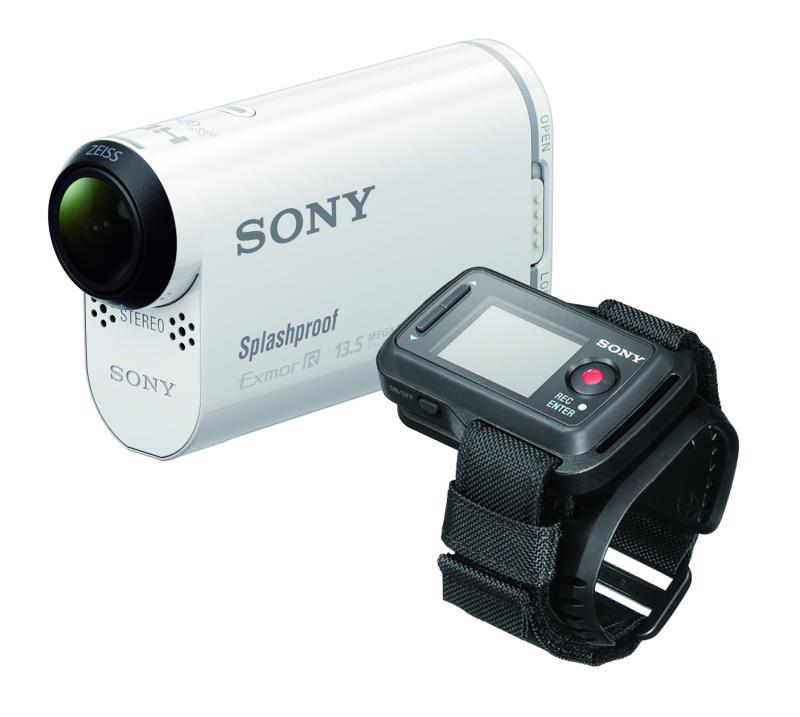 【中古】SONY テレビカメラ 動きカム AS100VR ライブビューリモコンキット ウォータープルーフケース付 HDR-AS100VR その他-家電