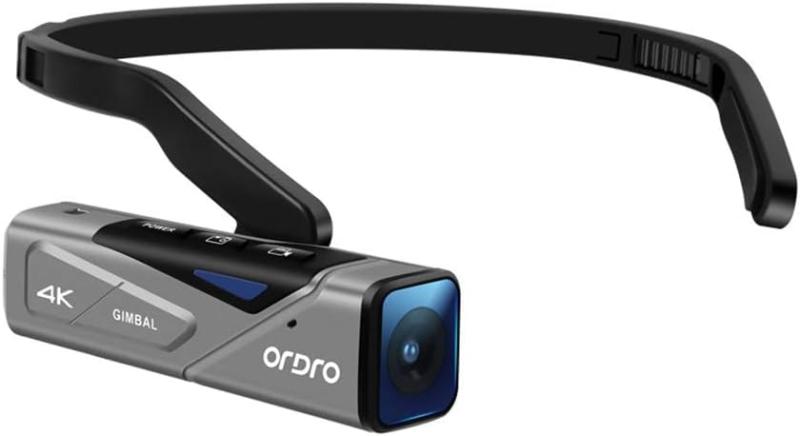 【中古】ORDRO EP7 GIMBAL 4K超 オートフォーカスレンズ ウェアラブルカメラ アクションカメラ WEBカメラ ジンバル手振れ補正 物理キー操作 IP65防水 WiFi内蔵 長時間連続撮影 SNS共有 生産現 カメラ 中古 人気 おすすめ 高画質