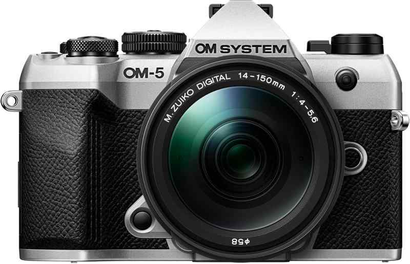 【中古】OM-5 Mark II 14-150粍 しろがね色 II 水晶体一揃いの道具 しろがね色 写真機 中古 一般受け おすすめ 高画質
