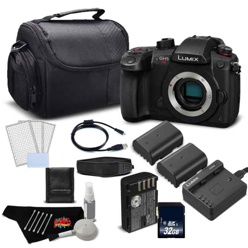 【中古】パナソニック 鏡鑑受け答え一眼写真機 Lumix DC-GH5S マイクロフォーサーズ DC-GH5S ゴールド + 気泡管水準器仕掛ける
