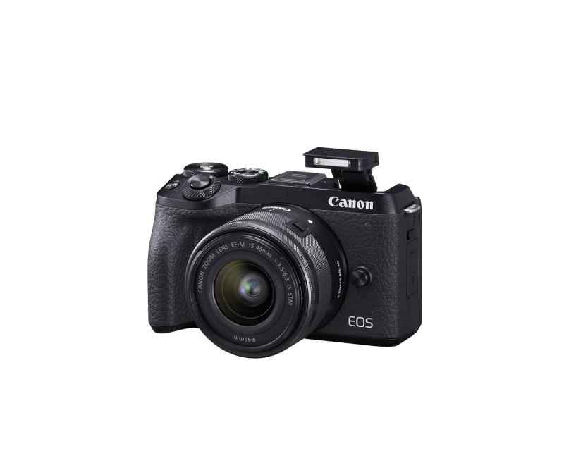 【中古】Canon EOS M6 Mark ブラック II (ブラック)+Ef-M 15-45mm F/3.5-6.3はSTM + Evfキット(リニューアル)。 カメラ 中古 人気 おすすめ 高画質|カメラFanks-PROShop2nd店