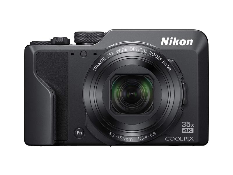 【中古】【保全済み品】 Nikon デジタル写真機 COOLPIX A1000 BK 光学35倍 ISO6400 アイセンサー付EVF クールピクス 黒いこと A1000BK (保全済み品)