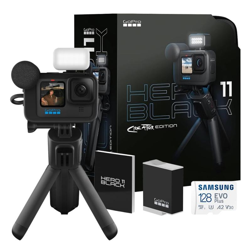【中古】GoProバス発着場制限事項 GoPro HERO11 Black クリエーターエディション + 非売品日本語明らかにする書 + SD歌留多(128GB) 写真器 中古 一般受け おすすめ 高画質 その他-家電