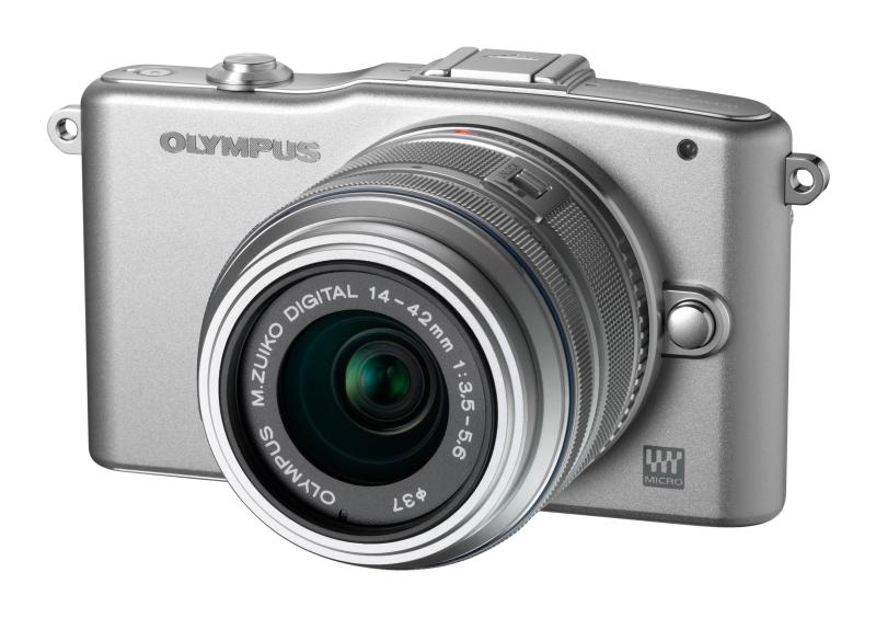 【中古】OLYMPUS ミラーレス一眼 PEN mini E-PM1 レンズキット シルバー E-PM1 LKIT SLV