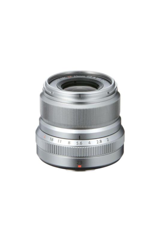 【中古】富士フイルム(FUJIFILM) X 取り替えっこ水晶体 フジノン しろがね色 単興味の中心 準広角 パウダーコンパクト 23粍 F2 防塵防滴耐低温 絞り輪っか しろがね色 F XF23MMF2 R WR S 写真機 中古 一般受け おすすめ 高画質