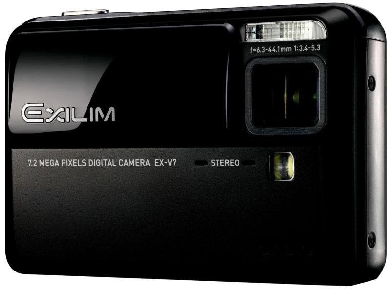 【中古】CASIO デジタルカメラ EXILIM (エクシリム) EX-V7BK ブラック