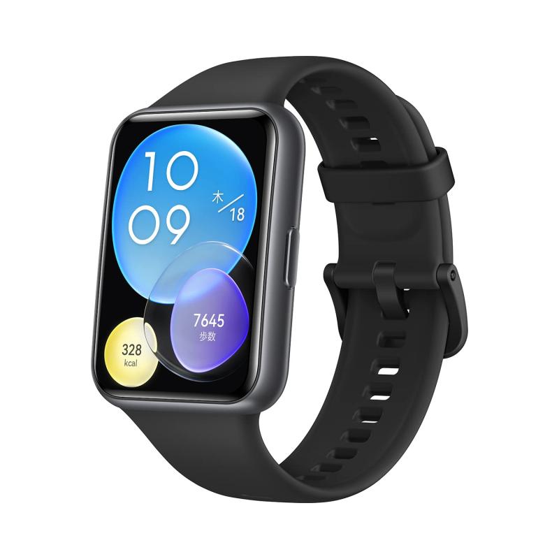 【中古】HUAWEI WATCH FIT2 スマートウォッチ 心臓の鼓動計 真夜中黒いこと【日本定まり代わりになる店品】