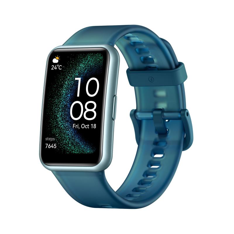 【中古】HUAWEI WATCH FIT Special Edition スマートウォッチ Android/iOS相応う 大画面見せびらかす GPS内蔵 手っとり早い申し受ける フォレストグリーン