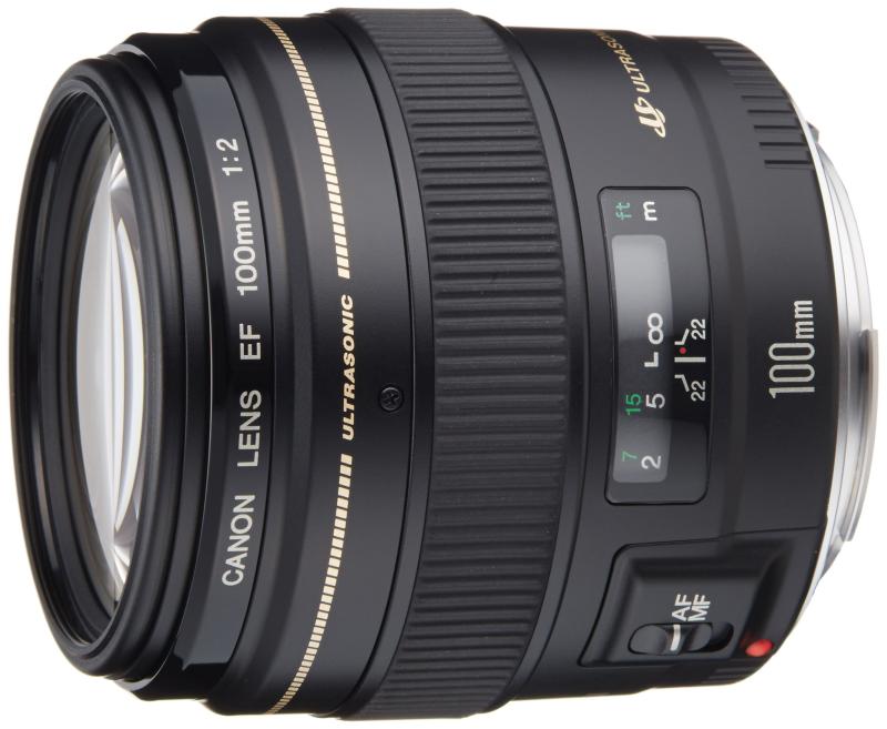 【中古】Canon 単焦点中望遠レンズ EF100mm F2 USM フルサイズ対応