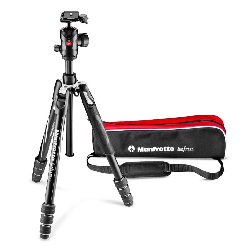 【中古】マンフロット(Manfrotto) BefreeGT アルミ4段 T三脚キット MKBFRTA4GT-BH 大型ボール雲台 Mロックシステム プロ仕様一眼レフ・ミラーレス対応 脚径26mm コンパクト収納|カメラFanks-PROShop2nd店