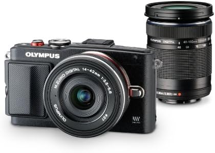 【中古】OLYMPUS ミラーレス一眼 PEN Lite ブラック E-PL6 EZダブルズームキット ブラック E-PL6 EZ DZKIT BLK カメラ 中古 人気 おすすめ 高画質