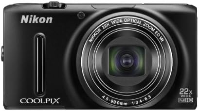 【中古】Nikon デジタル写真機 COOLPIX S9500 黒いこと 光学22倍望遠レンズ Wi-Fi相応う つや消し黒いこと S9500BK 写真機 中古 一般受け おすすめ 高画質