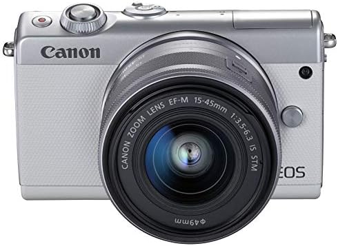 【中古】Canon ミラーレス一眼カメラ EOS M100 ホワイト EF-M15-45 IS STM レンズキット(ホワイト) EOSM100WH1545ISSTMLK カメラ 中古 人気 おすすめ 高画質