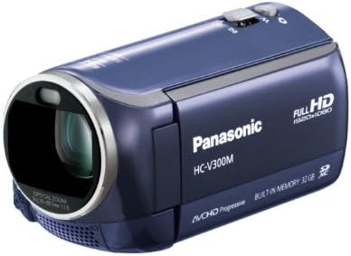 【中古】パナソニック デジタルハイビジョンビデオカメラ V300 内蔵メモリー32GB ブルー ネイビーブルー HC-V300M-A カメラ 中古 人気 おすすめ 高画質