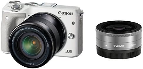 【中古】Canon ミラーレス一眼カメラ EOS M3 ホワイト ダブルレンズキット(ホワイト) EF-M18-55mm F3.5-5.6 IS STM EF-M22mm F2 STM 付属 EOSM3WH-WLK カメラ 中古 人気 おすすめ 高画質