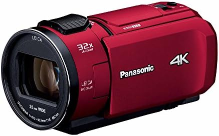【中古】パナソニック 4K テレビカメラ VX1M 赤いこと 64GB 追ってから手を加える 赤いこと HC-VX1M-R 写真機 中古 一般受け おすすめ 高画質