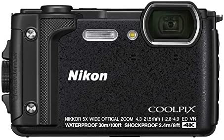 【中古】Nikon デジタル写真機 COOLPIX W300 黒いこと BK クールピクス 1605万絵素 黒いこと 雨合羽 耐寒 防塵 写真機 中古 一般受け おすすめ 高画質