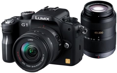 【中古】パナソニック デジタル一眼カメラ LUMIX (ルミックス) ブラック G1 Wレンズキット コンフォートブラック DMC-G1W-K カメラ 中古 人気 おすすめ 高画質
