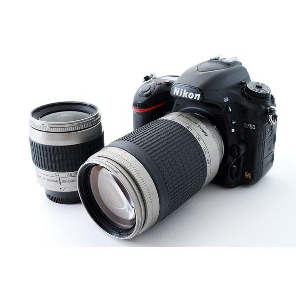 【中古】ニコン Nikon D750 標準尺度\u0026超望遠ダブル水晶体仕かける 美品 写真器 中古 一般受け おすすめ 高画質 スマートフォン・携帯電話アクセサリー-三脚・一脚