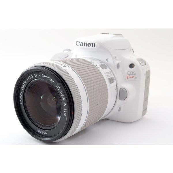 【中古】Canon EOS Kiss X7 ホワイト レンズキット ホワイト★極上美品★ ストラップ付き カメラ 中古 人気 おすすめ 高画質｜カメラFanks-PROShop2nd店