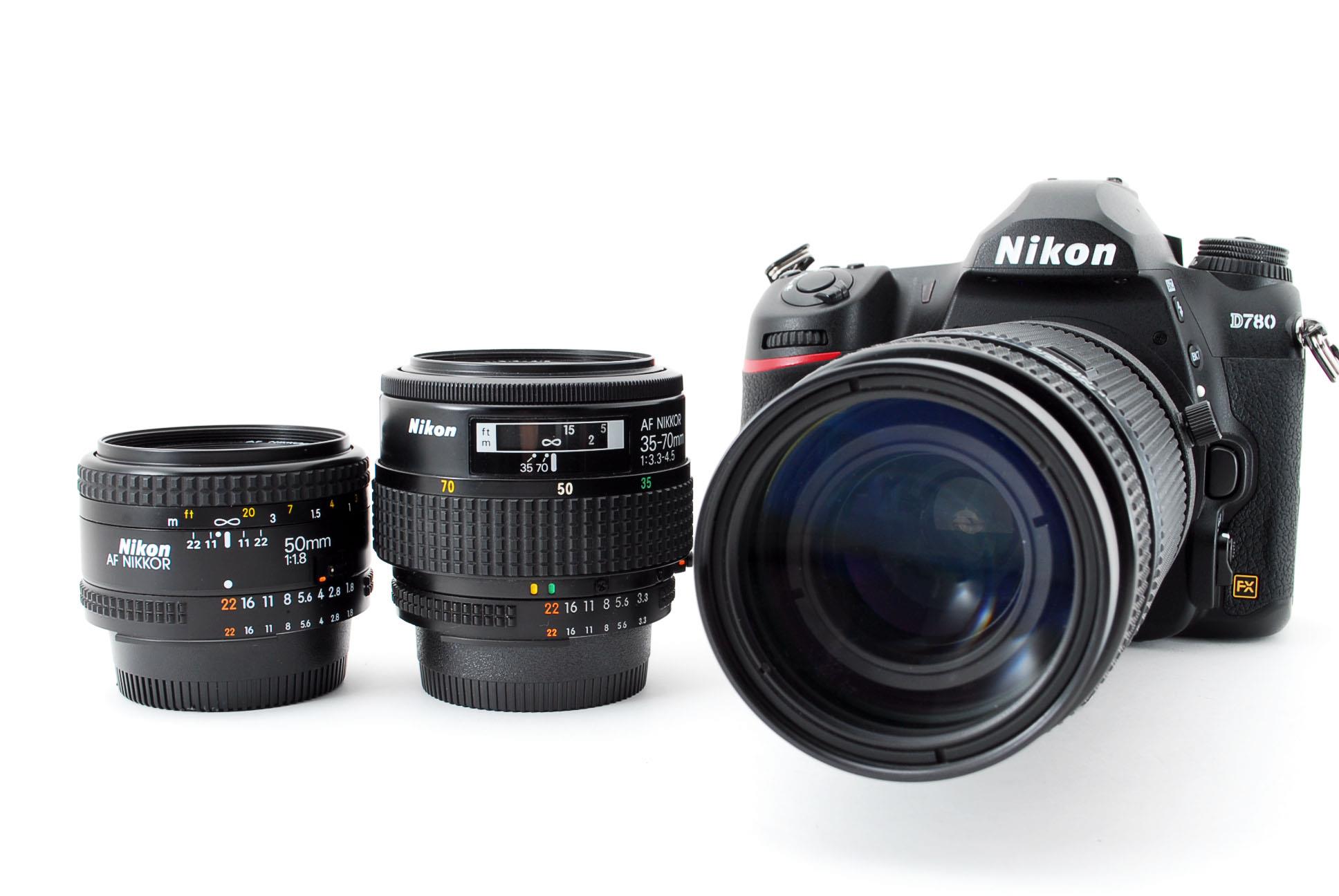 【中古】Nikon D780 24.5MP トリプル水晶体書き割り★美品★2450万絵素\u00264K相応う\u0026スマホへ移らす！・同盟罷工一回り付き添い人！ 写真機 中古 一般受け おすすめ 高画質