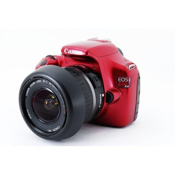 【中古】キヤノン Canon Kiss X50 レッド レッド レンズキット 美品 超人気 カメラ 中古 人気 おすすめ 高画質