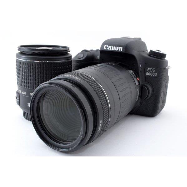 【中古】キヤノン Canon EOS 8000D 標準&超望遠ダブルズームセット 美品 カメラ 中古 人気 おすすめ 高画質｜カメラFanks-PROShop2nd店