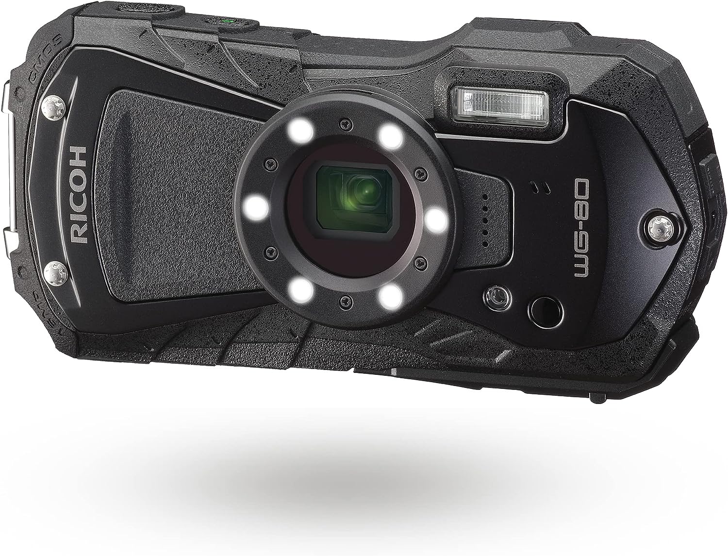 【中古】RICOH WG-80 BLACK リコー本格雨合羽デジタル写真機 14m雨合羽 (年代順の継続2第四次元) 1.6m耐衝撃 防塵 -10℃耐寒 アウトドアで放射能するタフネスボディ CALS流行り物積み上げるで 一こま書きとどめるなど広広とした商行為一こまで放射能3121 写真機 中古 一般受け おすすめ 高画質