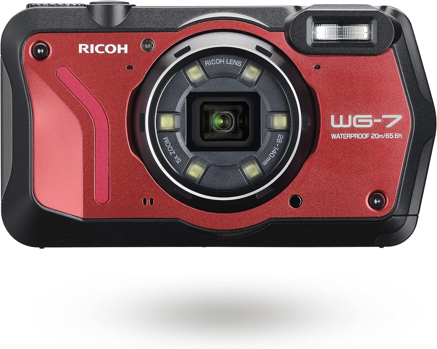 【中古】RICOH WG-7 赤いこと 本格アウトドア写真機 赤いこと 2000万絵素 3110 写真機 中古 一般受け おすすめ 高画質