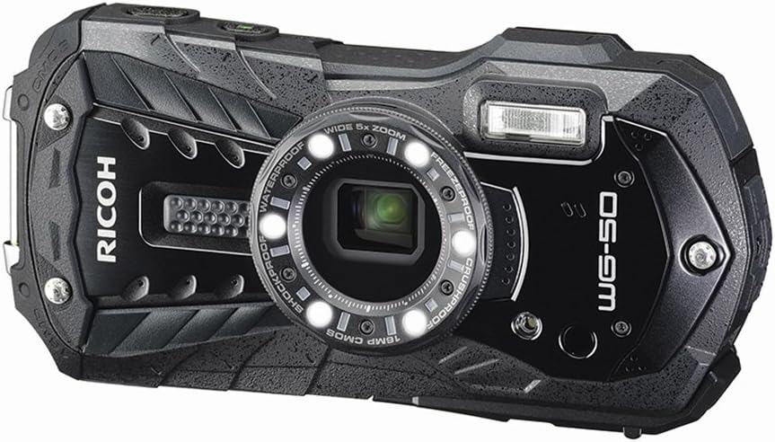 【中古】 RICOH WG-40 リコー ブラック 防水デジタルカメラ Amazon | RICOH 防水デジタルカメラ RICOH WG-40 ブラック 防水14m耐