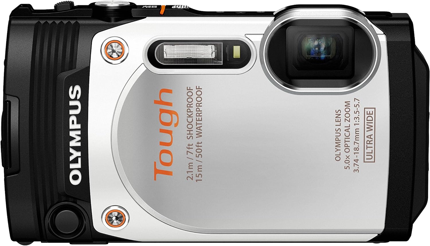 【中古】OLYMPUS デジタル写真機 STYLUS TG-860 白いこと Tough 白いこと 雨合羽動作15ｍ モビール式液晶管する TG-860 WHT 写真機 中古 一般受け おすすめ 高画質