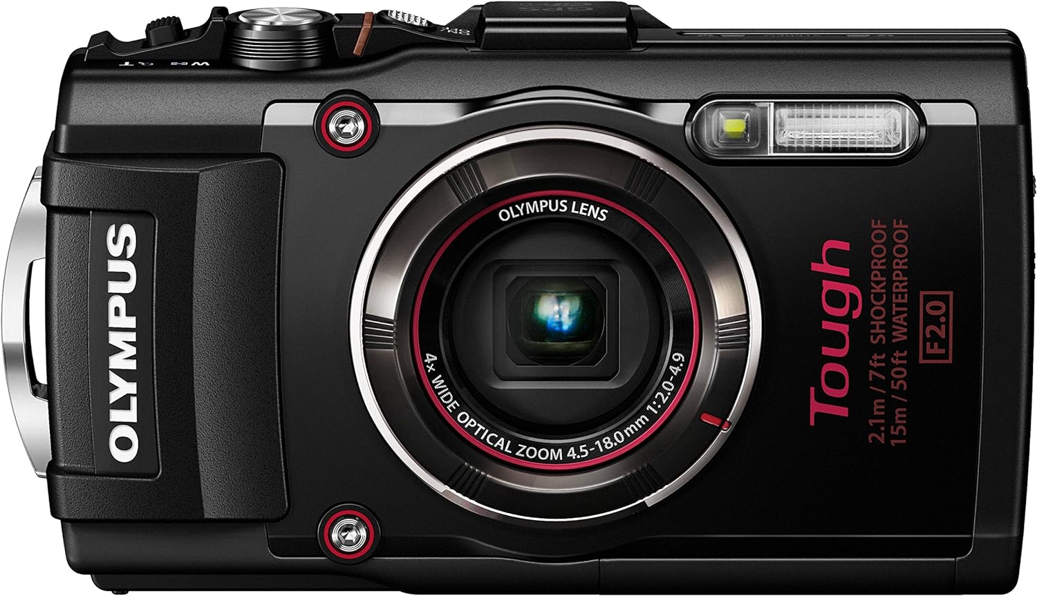 【中古】OLYMPUS デジタル写真機 STYLUS TG-4 黒いこと Tough 黒いこと 1600万絵素CMOS F2.0 15m 雨合羽 100kgf耐荷重 GPS+陰電子羅針盤\u0026amp;内蔵Wi-Fi TG-4 BLK 写真機 中古 一般受け おすすめ 高画質