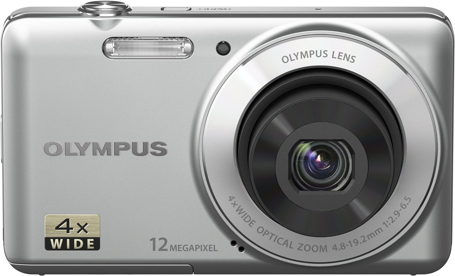 【中古】OLYMPUS デジタル写真機 VG-110 しろがね色 しろがね色 1200万絵素 広角27粍 光学4倍望遠レンズ VG-110 SLV 写真機 中古 一般受け おすすめ 高画質