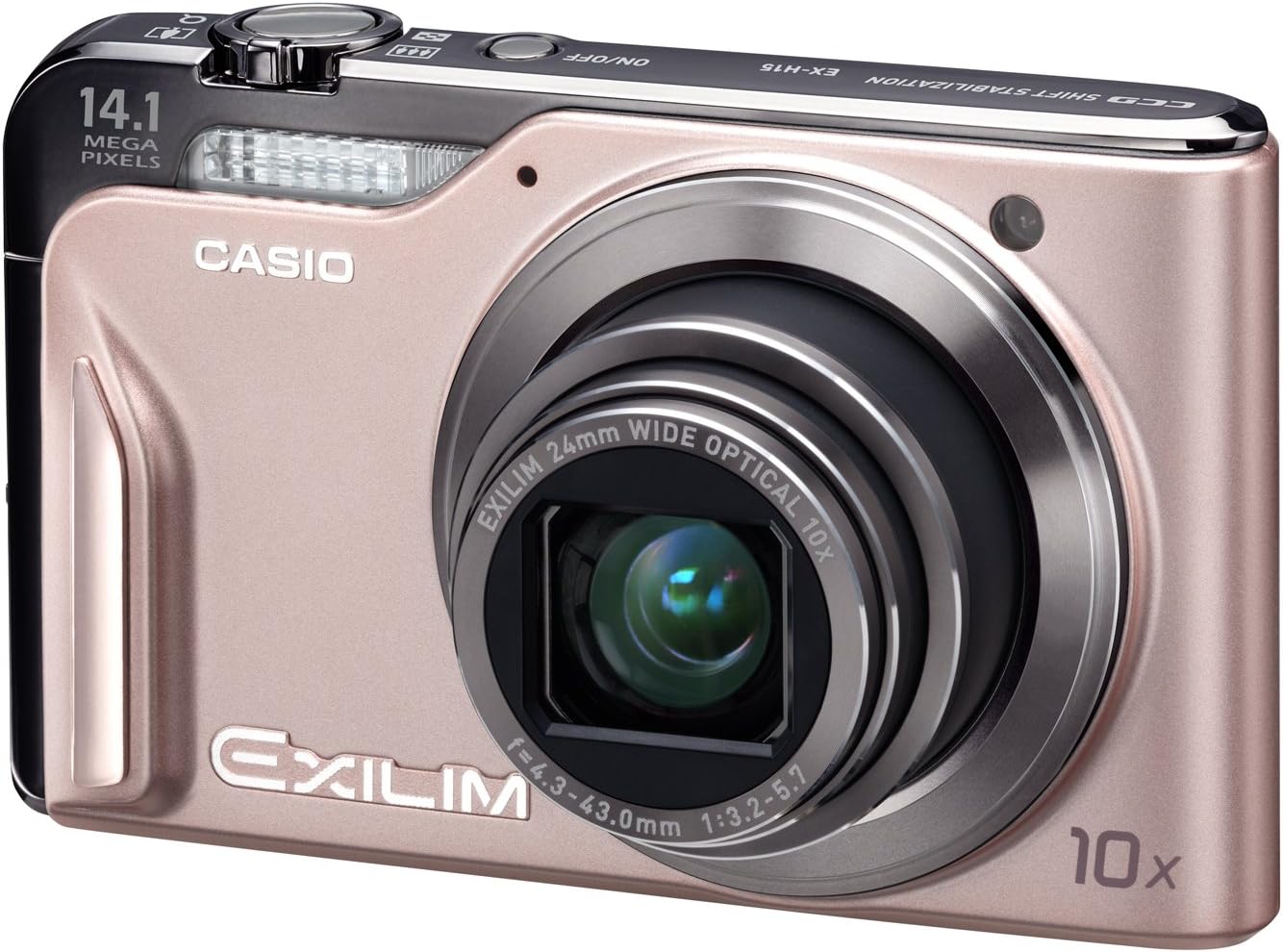 【中古】CASIO デジタル写真機 EXILIM EX-H15 サクラ色 EX-H15PK 写真機 中古 一般受け おすすめ 高画質
